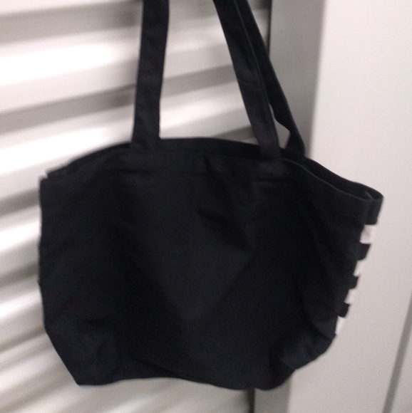 Black/White Striped Sephoria Tote - Picture 2 of 4